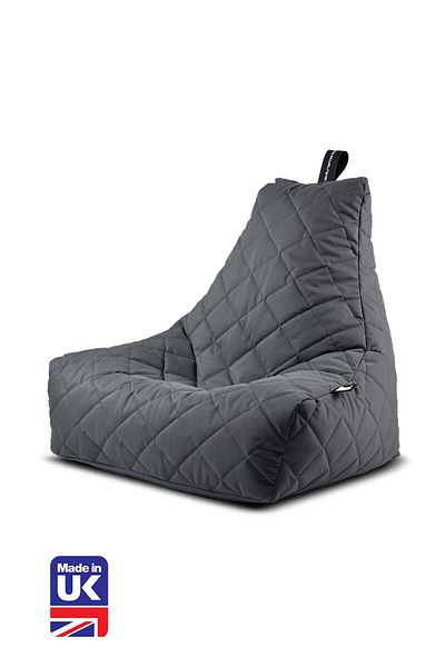 House One Chair | Bean Bag Quilted Polyester80x50x50 cm - Grey