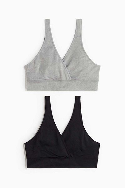 H&M MAMA 2-pack seamless nursing bras