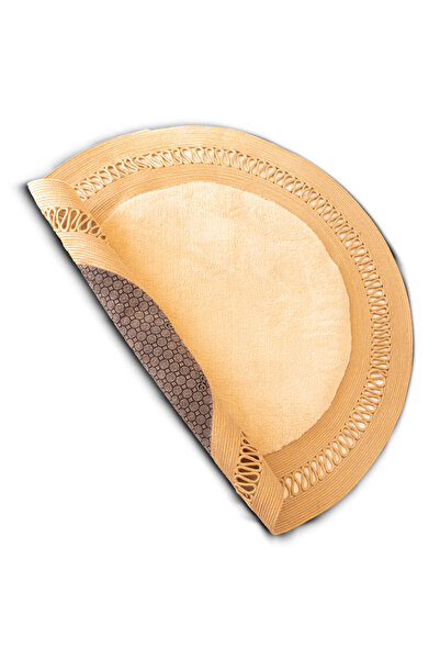 Klappe Design Wicker Jute Non-Slip Beige Base Wavy Carpet Mat, Bathroom, Entrance, Garden, Office