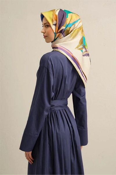 Armine Armi̇ne Twill Silk Scarf 2025 Summer Season 9340D02-05