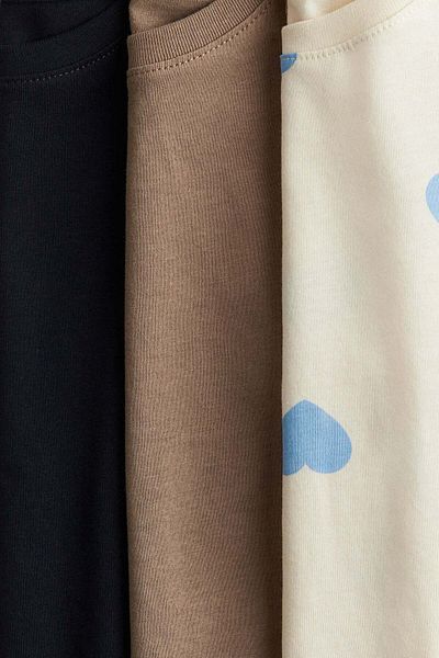 H&M 3-pack cotton tops