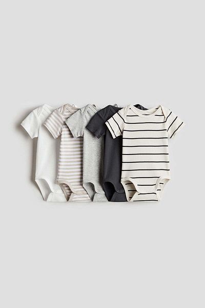 H&M 5-pack cotton bodysuits