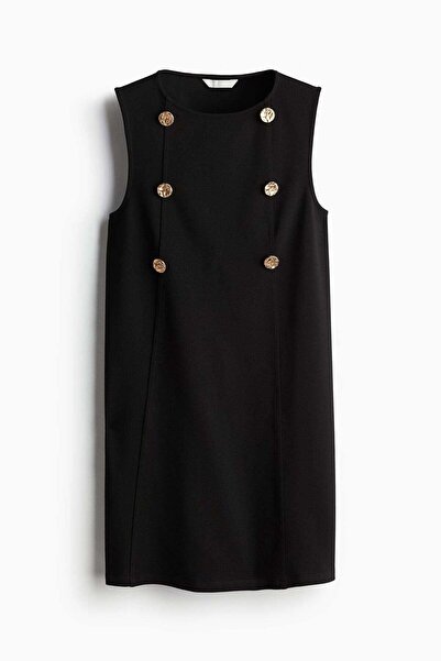 H&M Button-detail mini dress