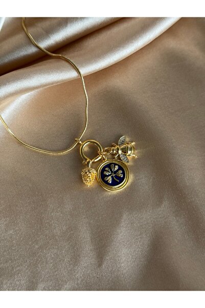 Nour Co Mavi Yonca Arı Kozalak Charm Uç