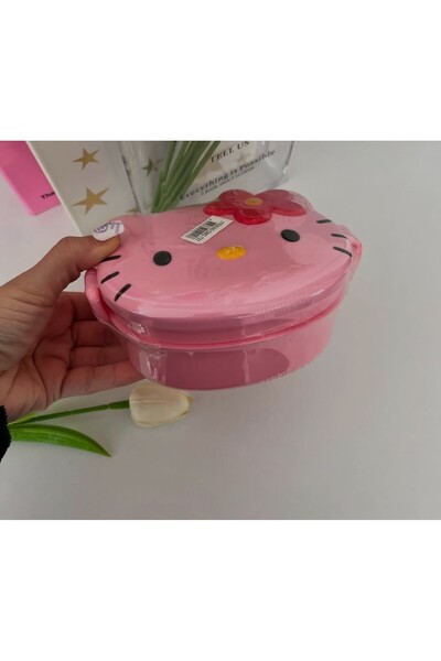 bundle island Розова купичка за хранене с две отделения с мотив Hello Kitty