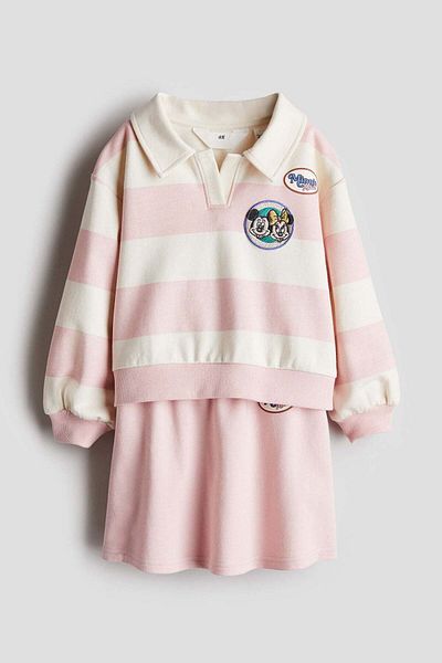 H&M 2-piece sweatshirt and skirt set