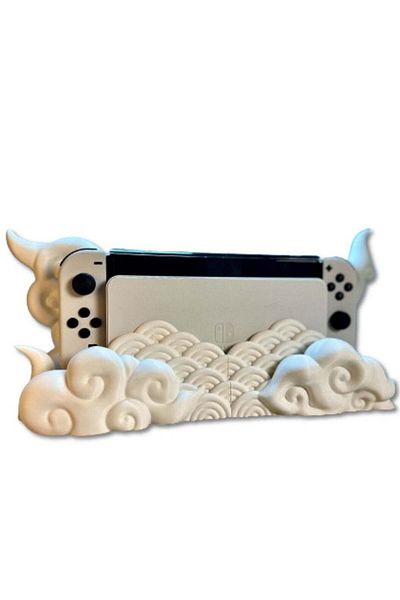 3D Brothers حامل منصة Nintendo Switch Classic Dock بتصميم سحابي مع قاعدة ملحقات Nintendo
