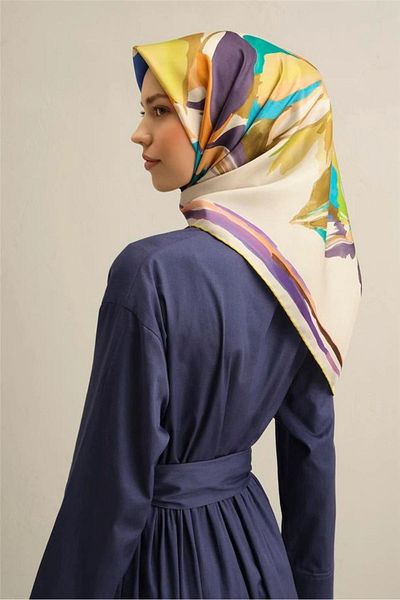 Armine Armi̇ne Twill Silk Scarf 2025 Summer Season 9340D02-05