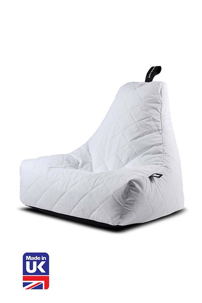 House One Chair | Bean Bag Quilted Polyester90x70x70 cm - White