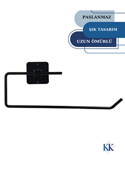 KENAN KAYA 2'li Set Yapışkanlı Solo Havluluk / Açık Tuvalet Kağıtlığı Banyo Düzenleyici Seti
