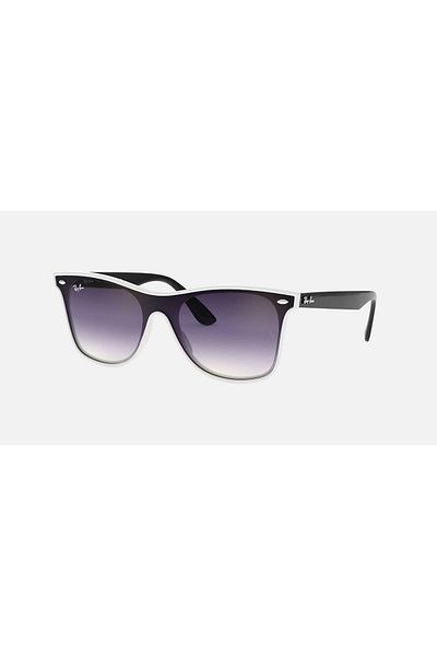 Ray-Ban Unisex BLAZE WAYFARER Polished White Sunglasses RB4440N 64160U