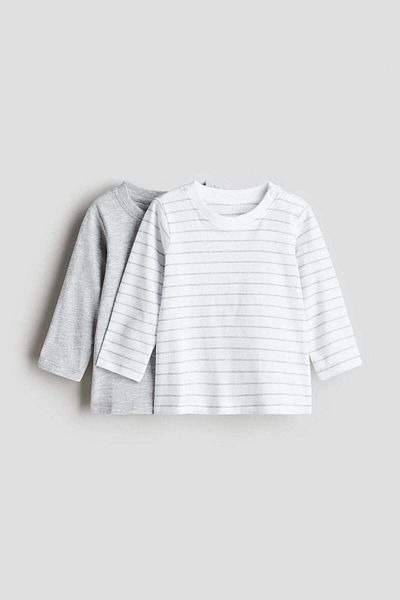 H&M 2-pack Long-sleeved Jersey Tops
