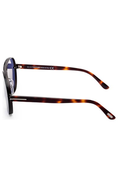 Tom Ford Men's Shiny Dark Ruthenium Aviator Sunglasses FT0622/S 12V
