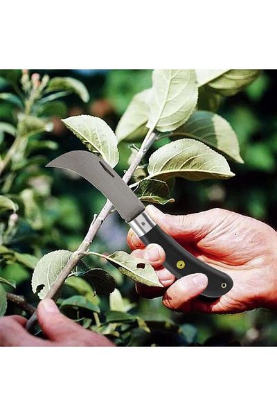nublado (Set of 4) Curved Tip and Flat Tip Grafting Knife Pocket Knife Grafting Paste Grafting Tape Tree Style Grafting