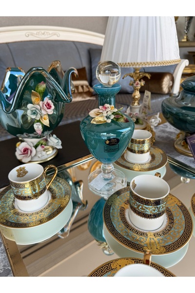 hediye ESTERHOMEDECOR 6 kişilik porselen kahve fincan takımı