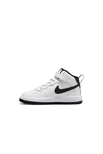 Nike Force 1 Mid SE EasyOn Çocuk Beyaz Spor Ayakkabı