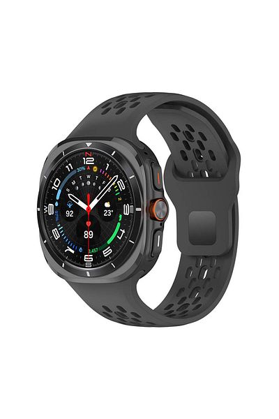morfide Samsung Galaxy Watch Ultra 47mm Compatible Silicone Cord Designed with Holes