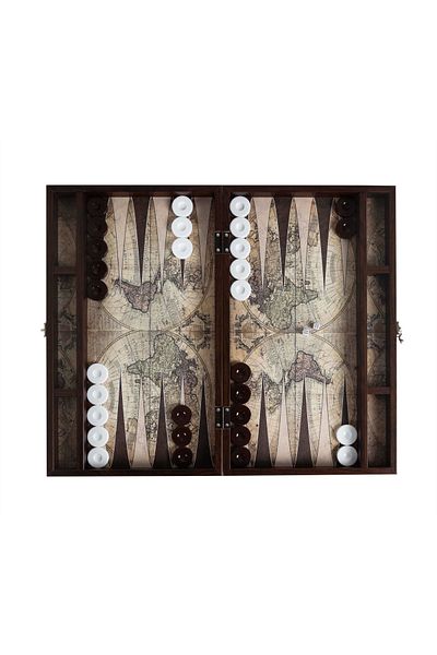 Mudo Home Leather Backgammon - Map Model