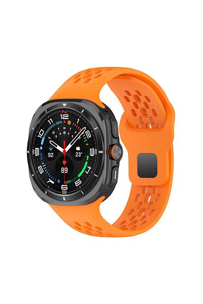 morfide Samsung Galaxy Watch Ultra 47mm Compatible Silicone Cord Designed with Holes