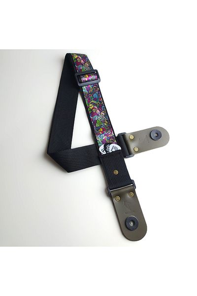 MEDUSA Carnaval Pp Model Guitar Strap Strap Lock Real Leather End Guitar Strap with Picks