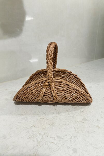 afralya home Wicker Bamboo Rattan Decorative Presentation Plate Candy Bowl Presentation Bowl Snack Bowl Ring Keychain