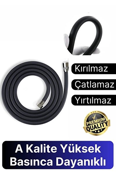 LONDONstore Siyah Dayanıklı Esnek Kırılmaz Çatlamaz Patlamaz Sızdırmaz Pvc Ba...