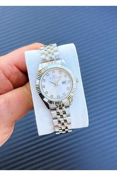FERRO Silver Color Steel Cord Women Wrist Watch Asw123-I1906Fr