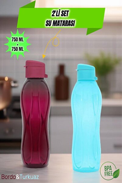 MEDUSHOP 2'li Set 1,5 LT Su Matarası Eve, Okula, Spora, İş Yerine Uygun & Su ...