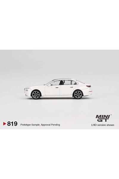 mini gt 1/64 بي ام دبليو I7 Xdrive60 معدني أبيض Mgt00819