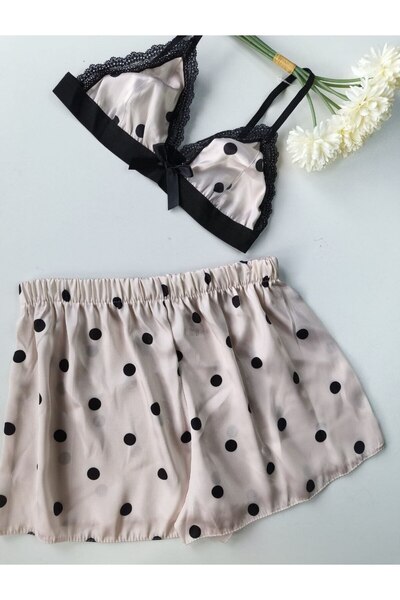 Veille Σετ πιτζάμες πουά με σορτς