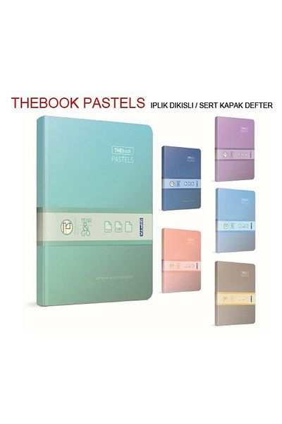 Gıpta Pastel Colored Thebook 20x28 Hard Cover - 400 Sheets Lined Notebook
