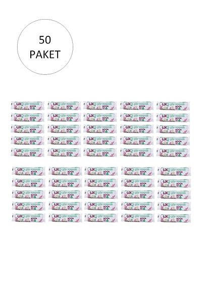 LİXO Large Size Garbage Bag 65 x 80 cm 10 Pieces Roll x 50 Pack = 500 Pieces (Blue)