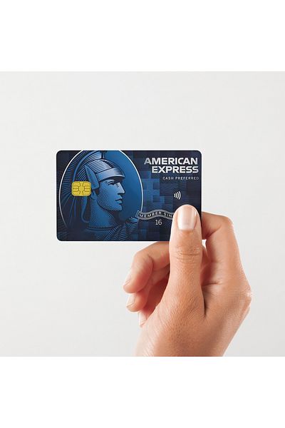 Huggy Craft Αυτοκόλλητο με επίστρωση κάρτας American Express Blue Glossy Surface
