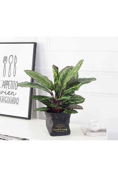 COOYA Artificial tree, silk bird of paradise palm tree, suitable for office, farmhouse, living room home
