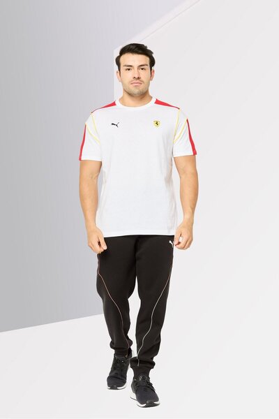 Puma x Scuderia Ferrari Men Sportswear Fit Short Sleeves Outdoor T-shirt, White