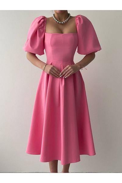 Kokosh moda Μίντι Φόρεμα Benjamin A-Line φούστα