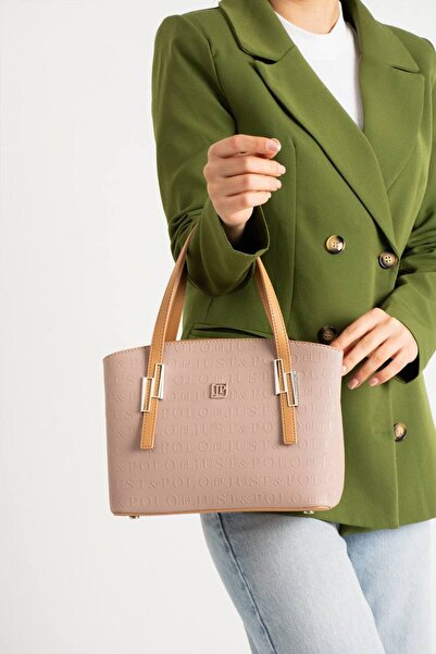 Just Polo Women's 5 Compartment Hand Shoulder Bag Embossed Printed Justpolo T...