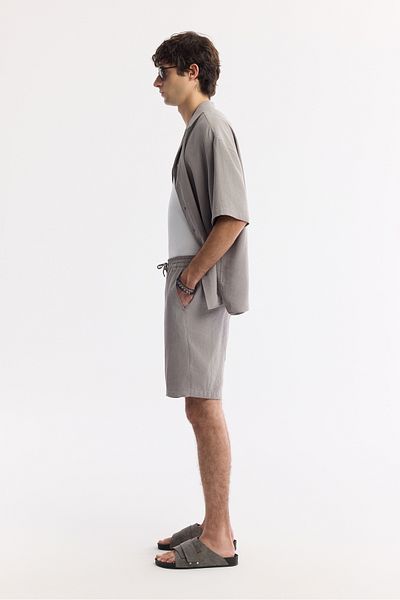 Avva Ανδρικό σορτς Nardo Grey Elastic Waist Modal Mixed A51y3703