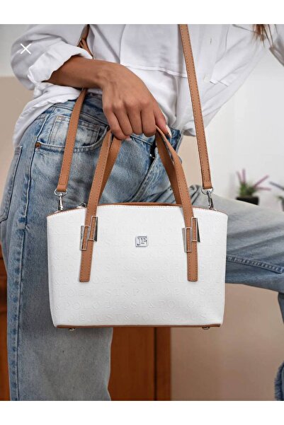 Just Polo Women's 5 Compartment Hand Shoulder Bag Embossed Printed Justpolo T...