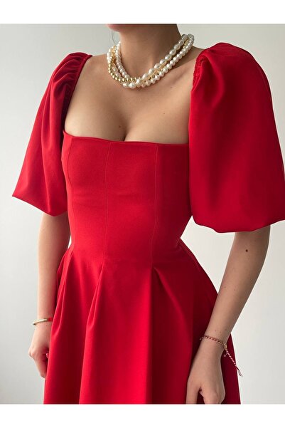 Viyamo Benjamin Bell Skirt Midi Dress