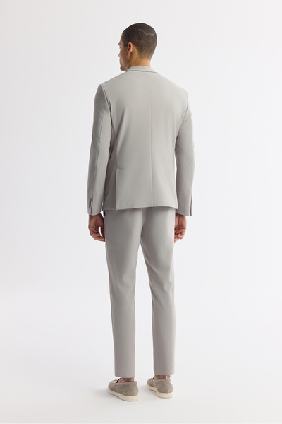 Avva Чоловічий сірий моно комір, кишеня, подвійний розріз, без підкладки, фактурний піджак A51Y4004