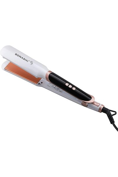 sonashi Professional Hair Straightener, Ceramic Plates, Digital Display, Temp up to 220°C, 90W