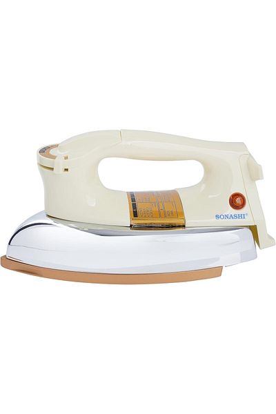 sonashi SHI-6011 Heavy Iron 1000-1200W with Thermostat, Overheat Protection & Non-Stick Soleplate