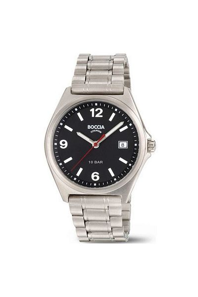 Boccia Mens Watch 3663-01, Quartz, 39mm, 10atm