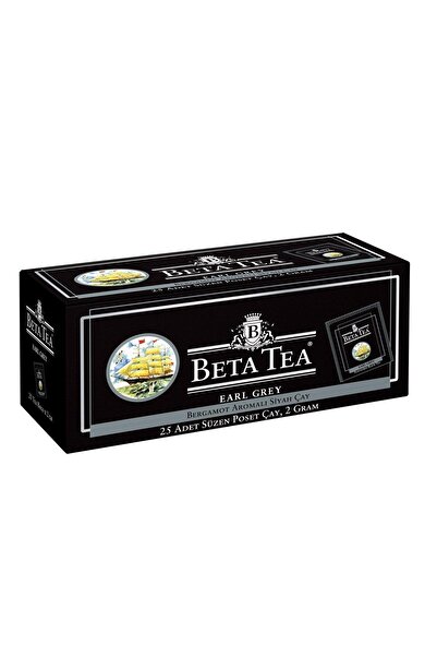 Beta Tea Beta Earl Grey Bardak Poşet 25 X 2 gr (BERGAMOT - TOMURCUK ÇAYI)