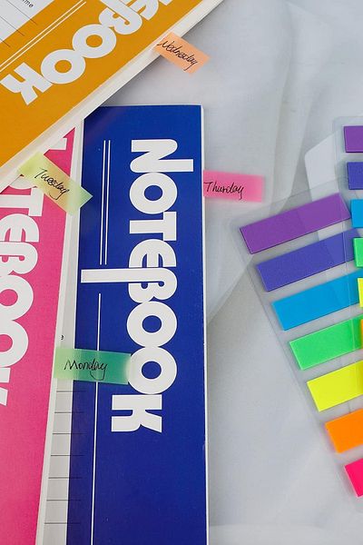 Linea Adhesive Marker Postit Note Paper 7 Colors
