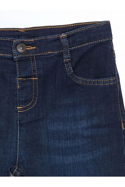LC Waikiki Pantaloni scurți LCW ECO Indigo pentru băiat, cu talie reglabilă