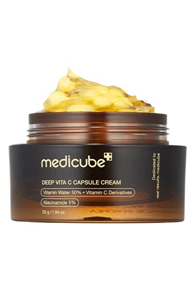 Medicube Deep Vita C Capsule Cream - Leke Karşıtı ve Parlatıcı 5 Çeşit C Vitaminli Kapsül Krem 55gr