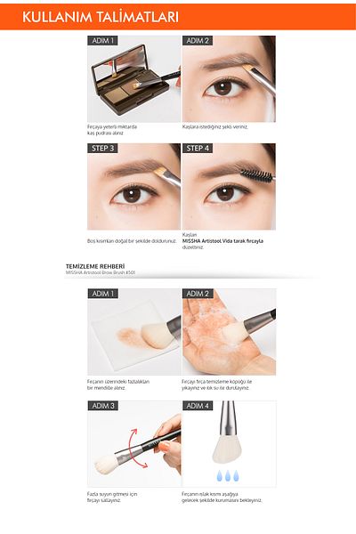 Missha Artistool Angled Eyebrow Brush # 501 Brow Brush