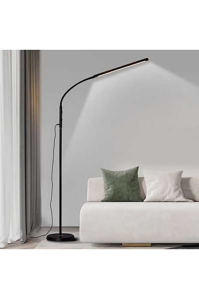 COOYA LED Floor Lamp, Color Adjustable Dual-purpose Light, Touch Control, 360° Rotatable for Home, Office